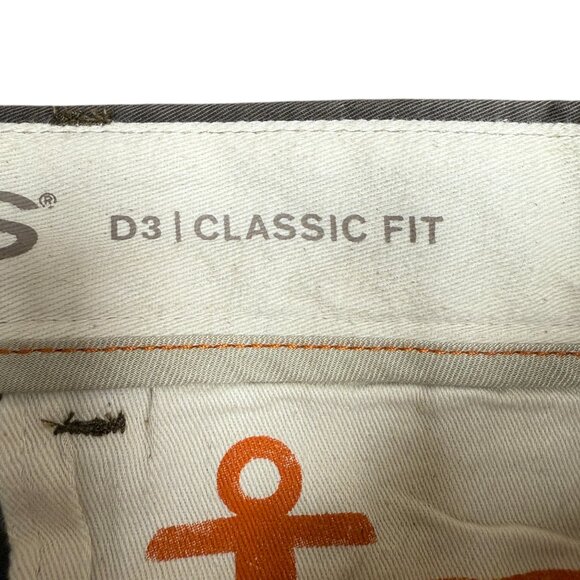 EUC Men's LEVI'S Dockers‎ D3 Brown Chino Pant Classic Fit | Size W34 X L32 - Picture 5 of 9